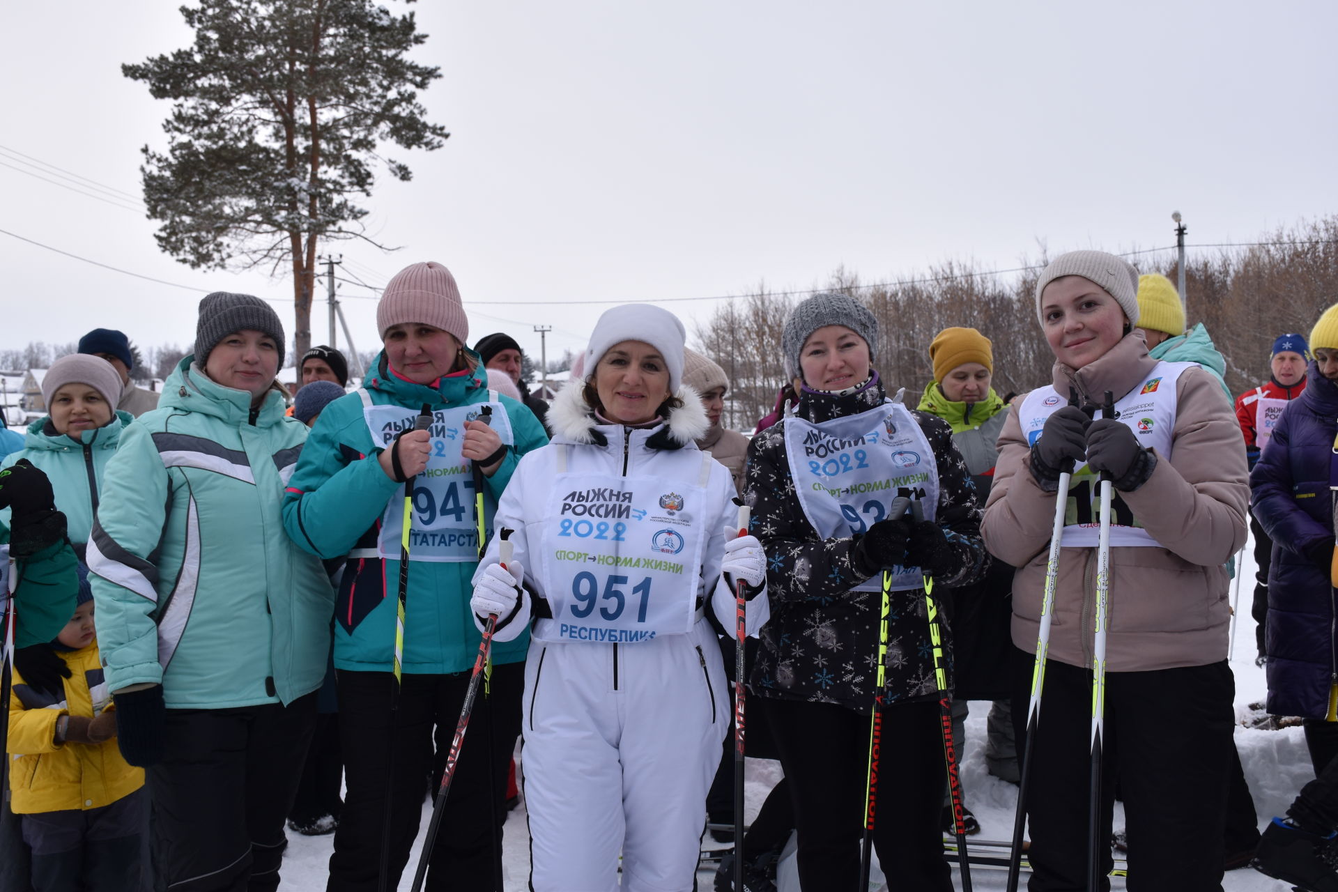 Жители Кукморского района массово встали на «Лыжню Татарстана - 2022»