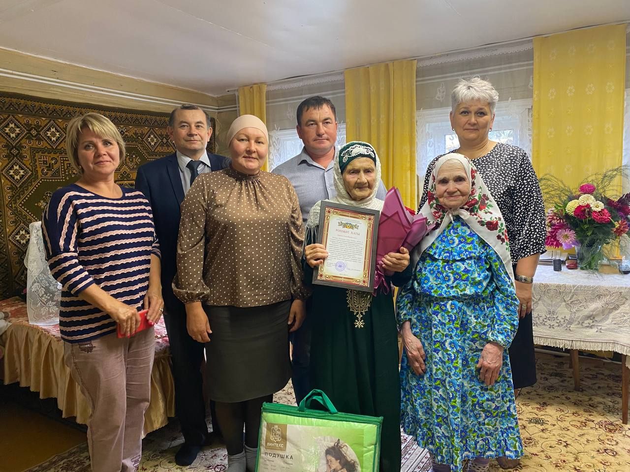 Жительнице деревни Нырты Сание Фаттаховой исполнилось 90 лет