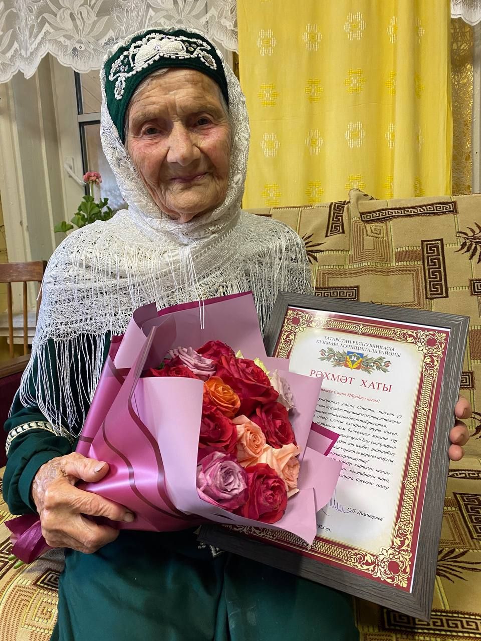 Жительнице деревни Нырты Сание Фаттаховой исполнилось 90 лет