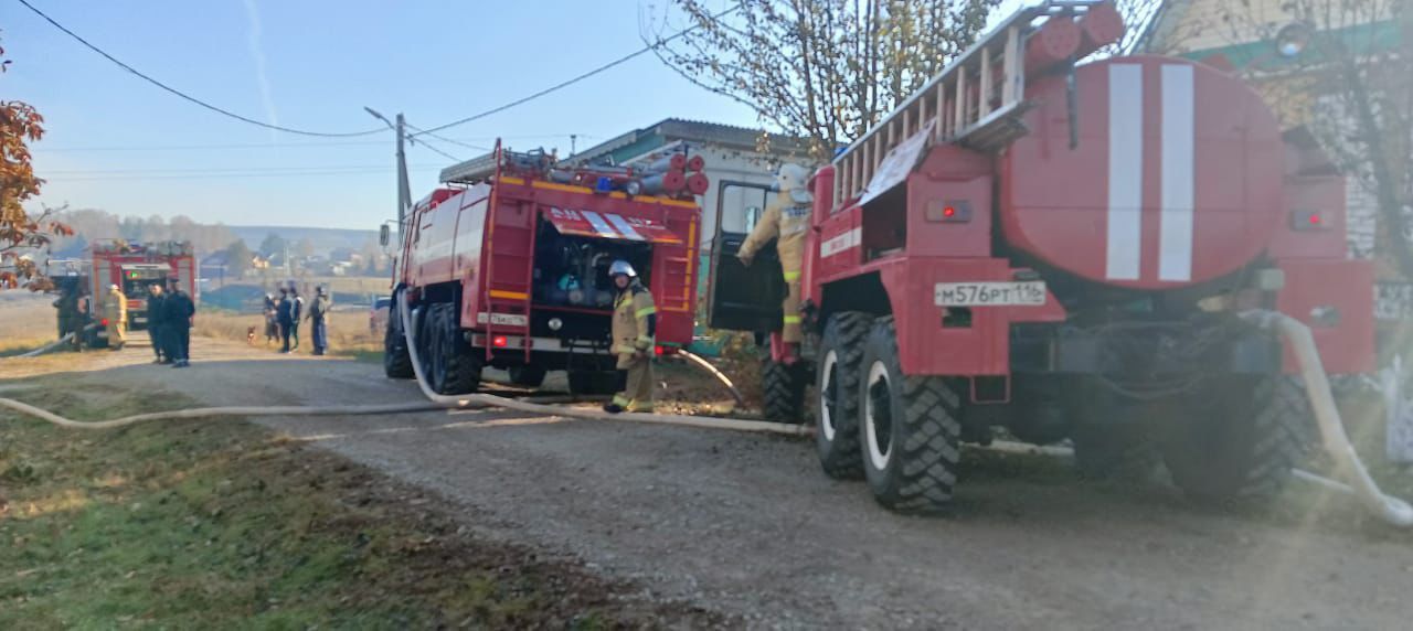 В Кукморском районе в жилом доме произошел пожар