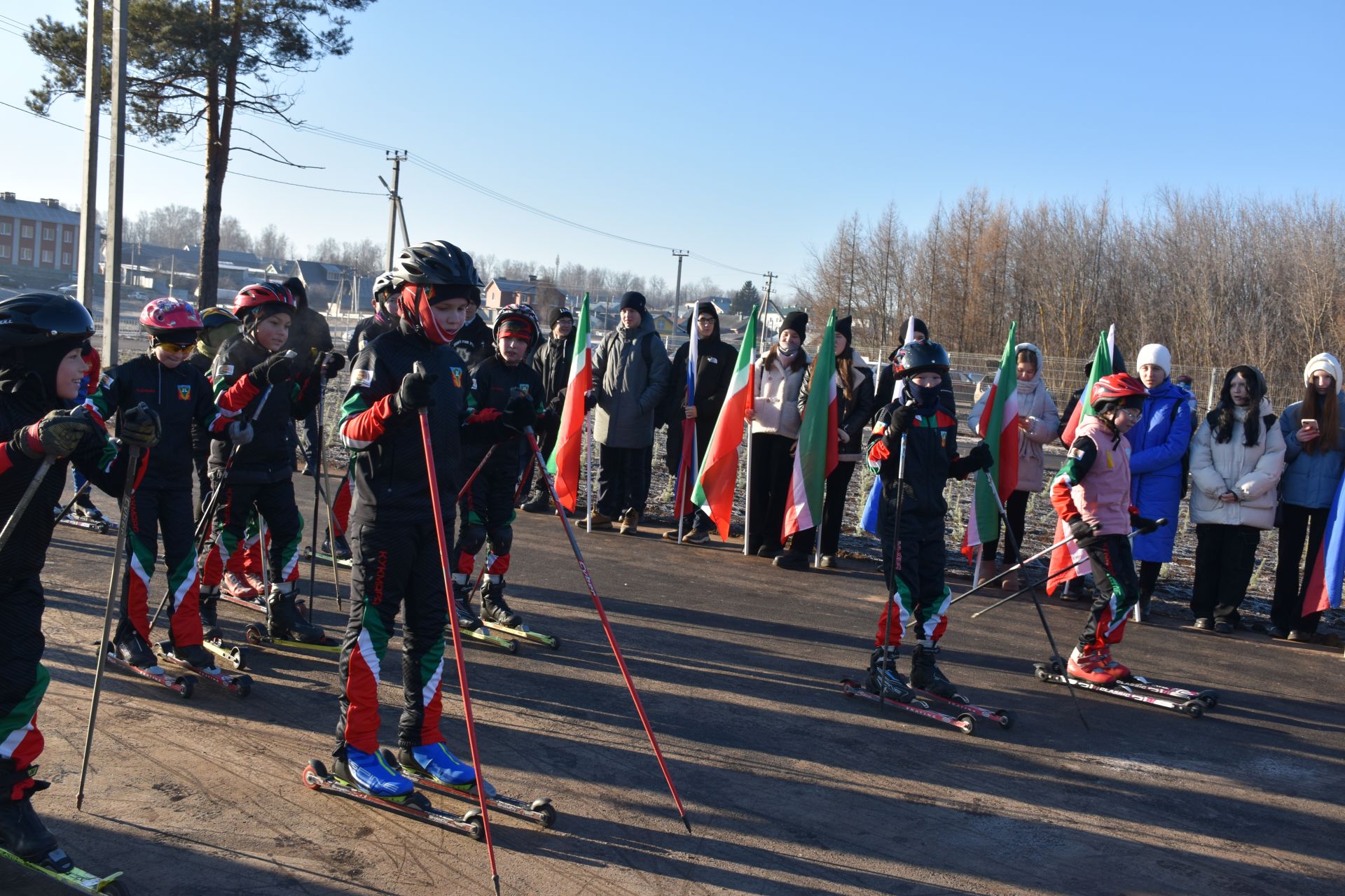 В Кукморе открыли лыжероллерную трассу