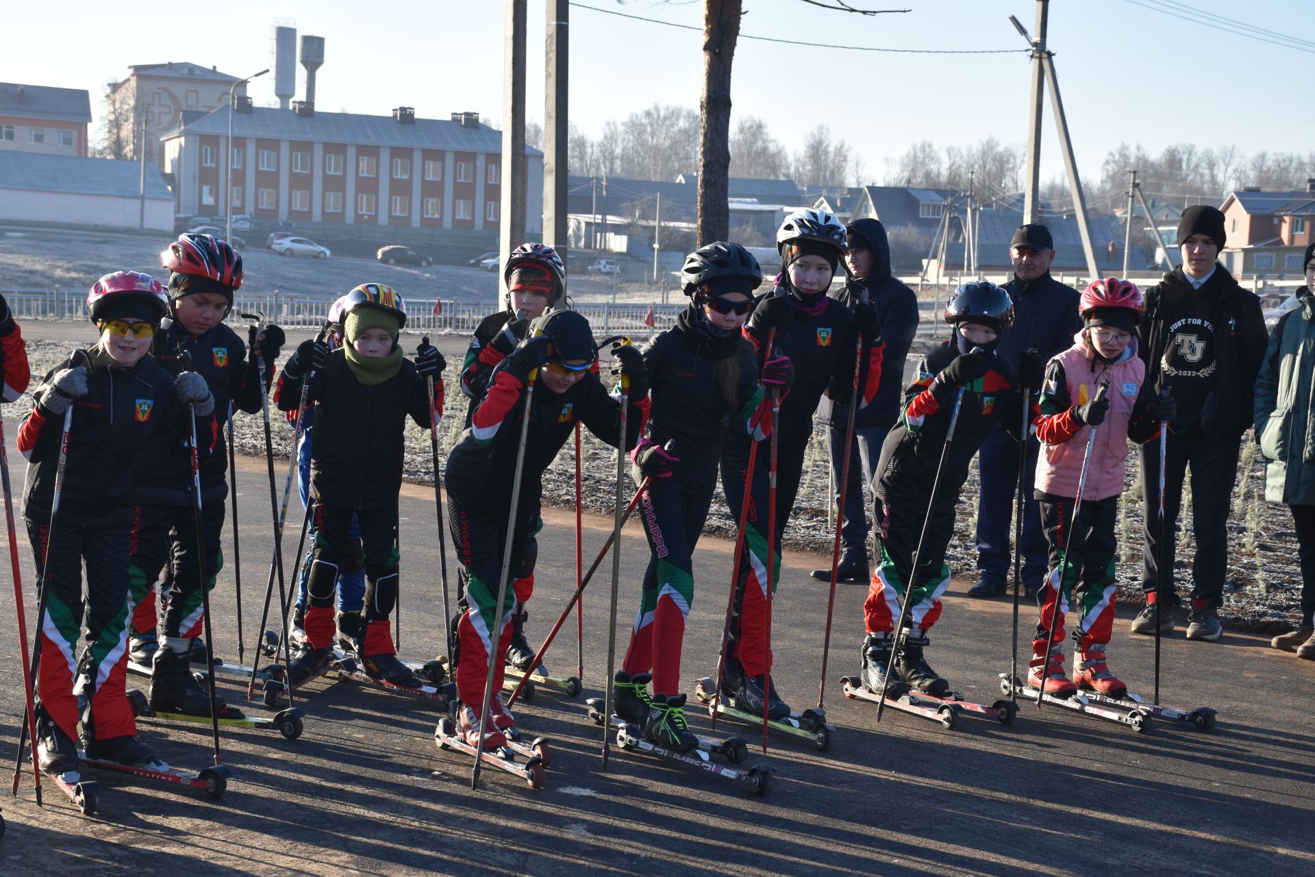 В Кукморе открыли лыжероллерную трассу