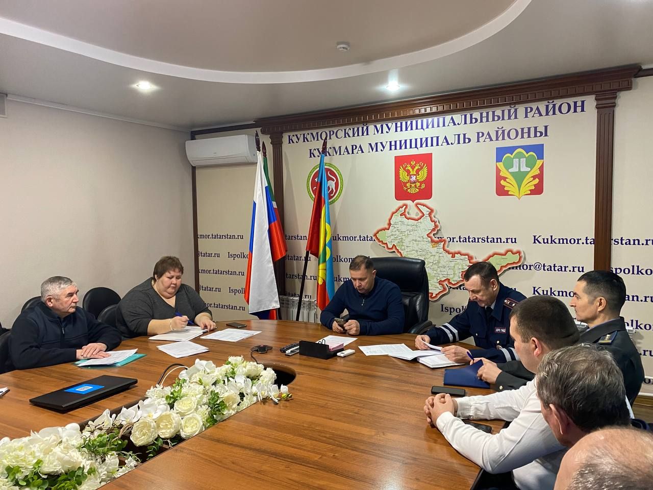 В Кукморе комиссия по БДД обсудила вопросы содержания дорог и состояния аварийности на дорогах