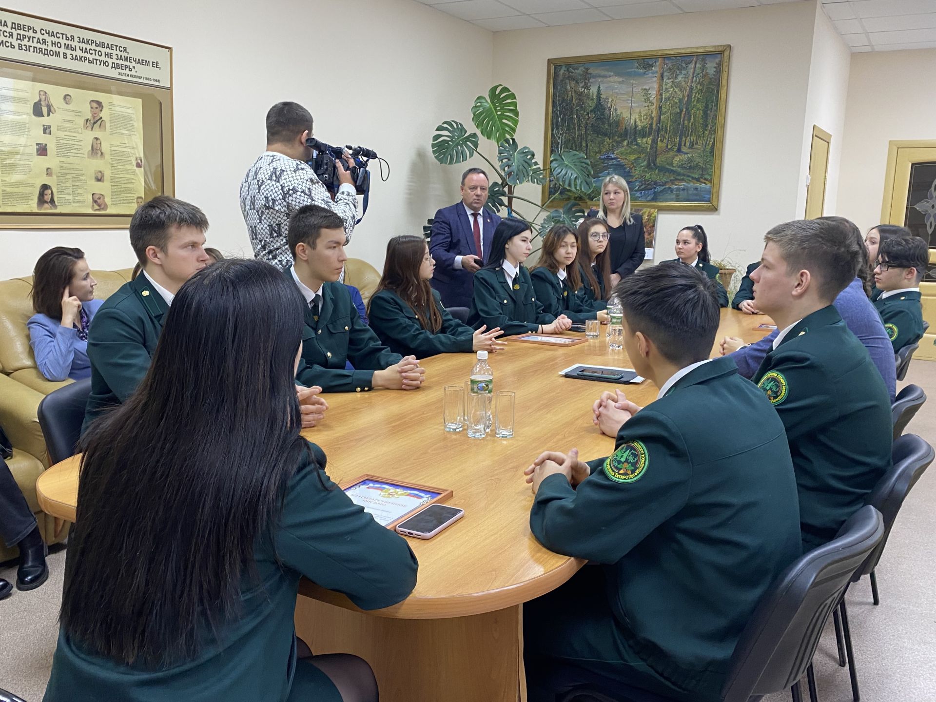 Ринат Садыйков эш сәфәре белән Лубян урман-техник көллиятендә булды