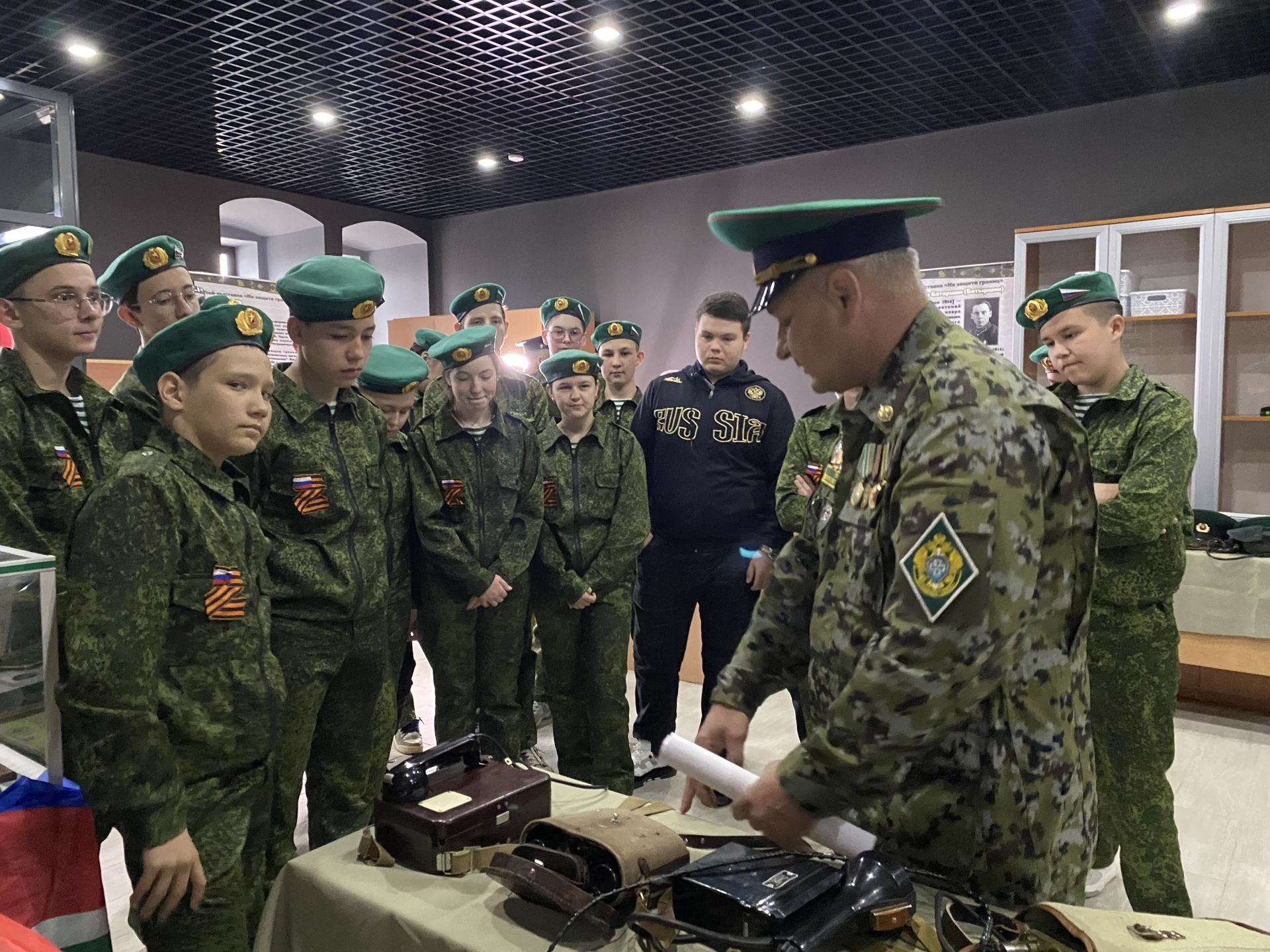 В Кукморе побывал мобильный музей истории пограничных войск