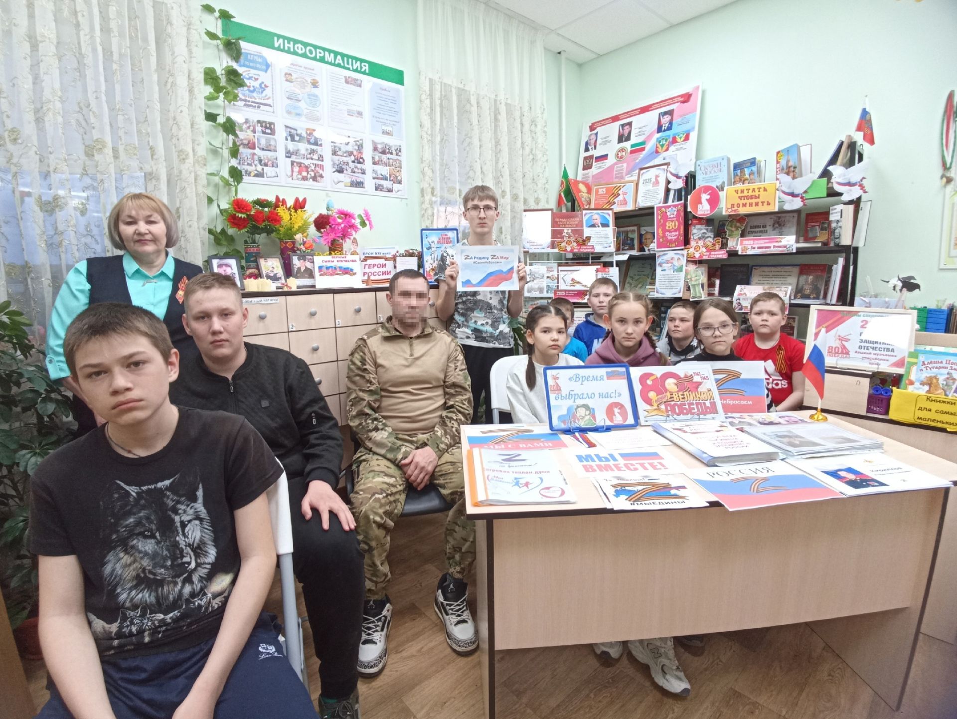 В Староюмьинской сельской библиотеке Кукморского района состоялась встреча с бойцом Маэстро