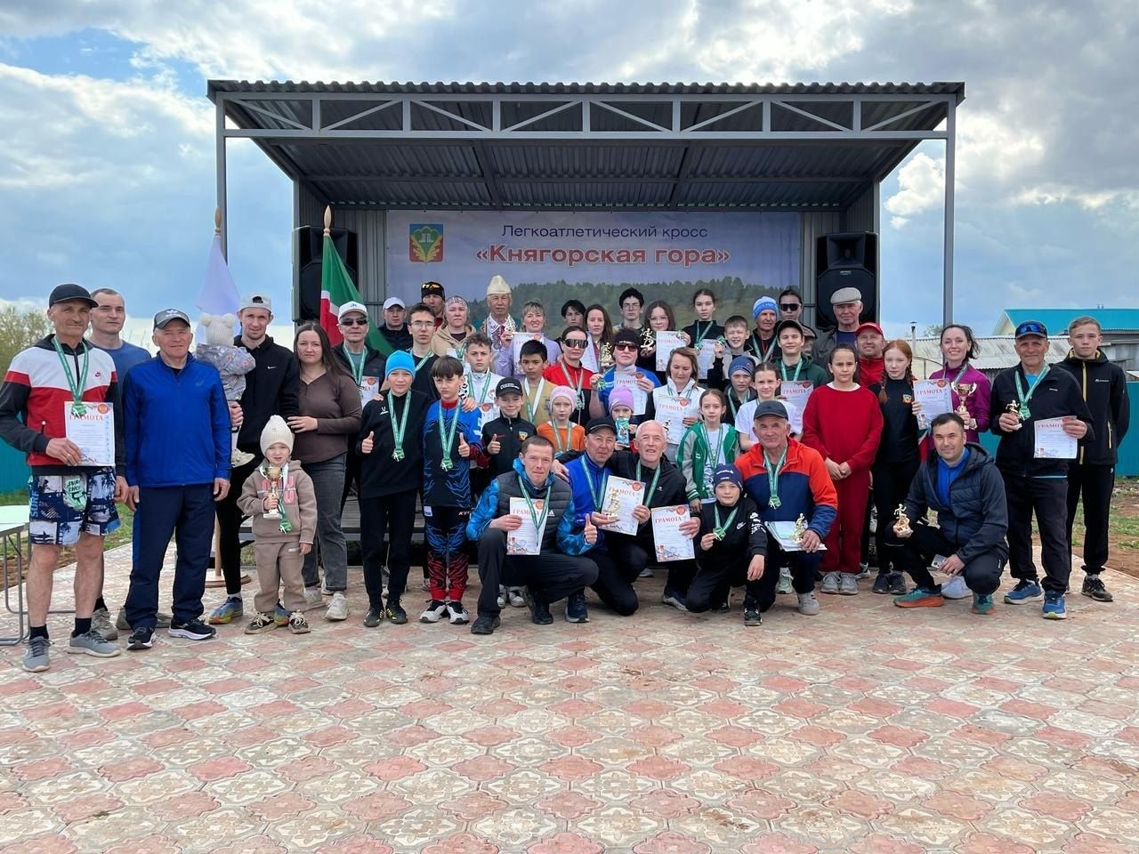 В Кукморском районе прошел первый открытый легкоатлетический кросс «Княгорская гора»