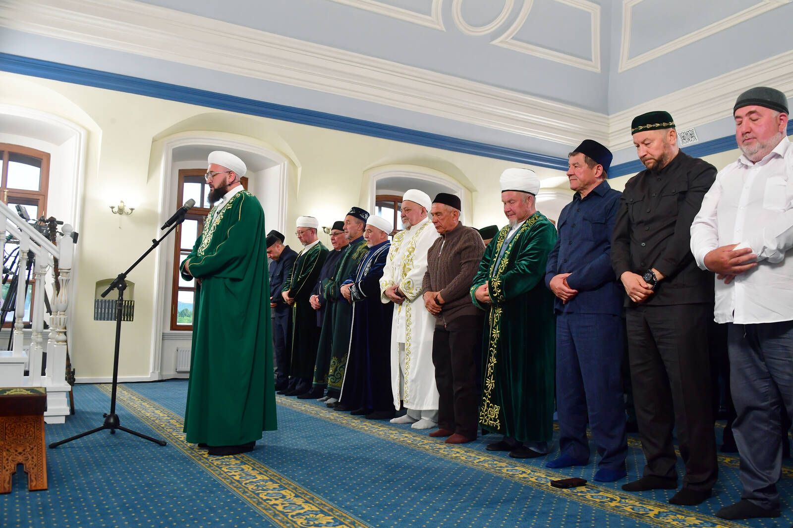 Татарстан Республикасы Рәисе Корбан гаете намазын Мәчкәрәнең Беренче Җәмигъ мәчетендә укыды