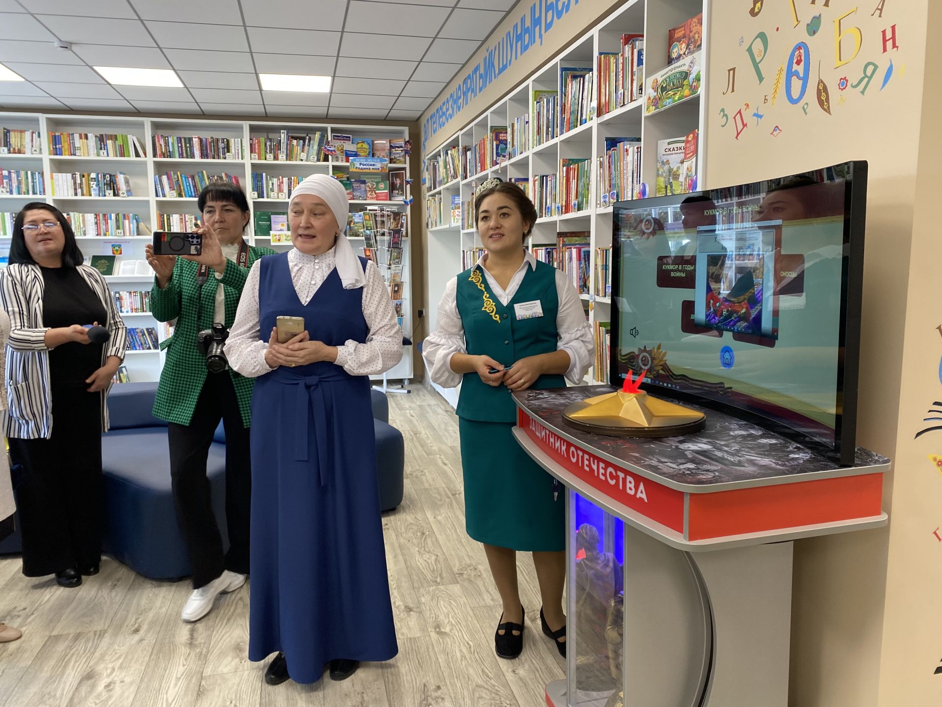 Байлангар авылында модельле китапханә ачылды