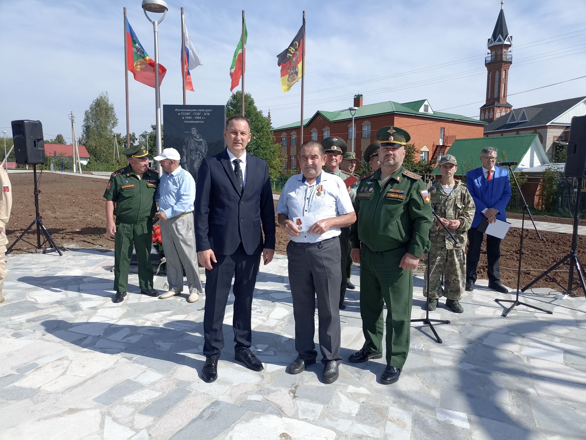 В Кукморе состоялся торжественный митинг, посвященный Дню вывода группы Советских войск из Германии