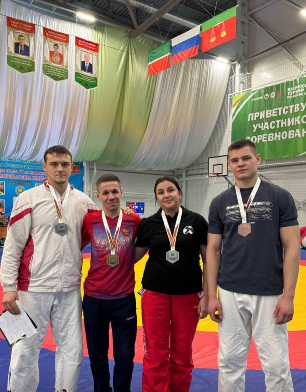 Кукморские спортсмены завоевали медали на Чемпионате РТ по борьбе на поясах