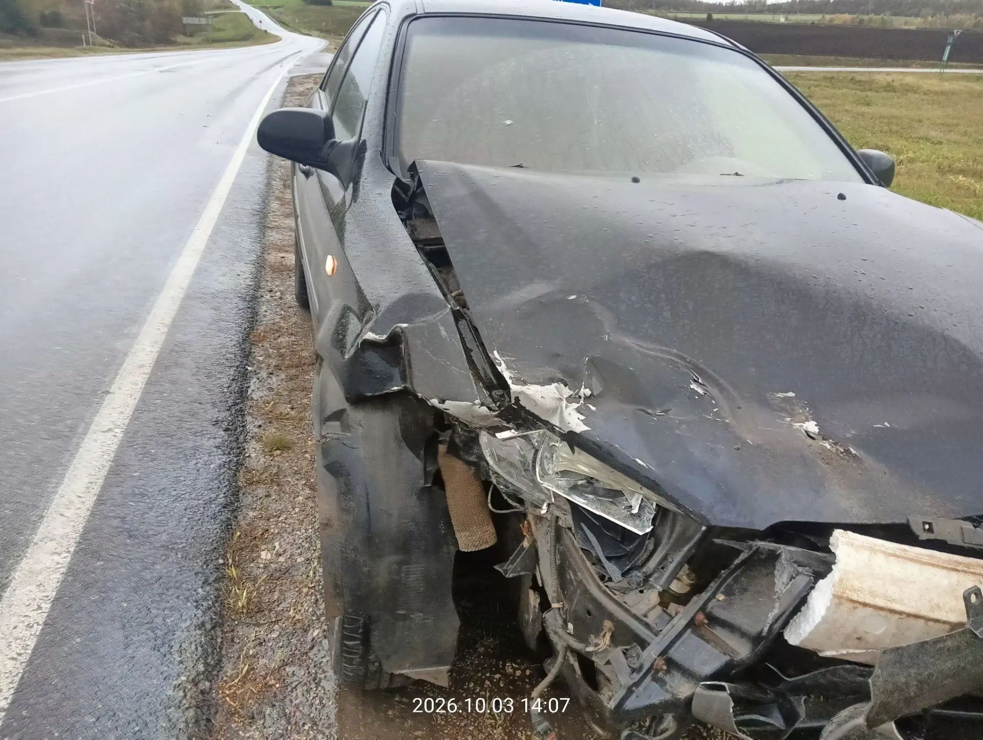 В Кукморском районе произошло столкновение двух автомобилей