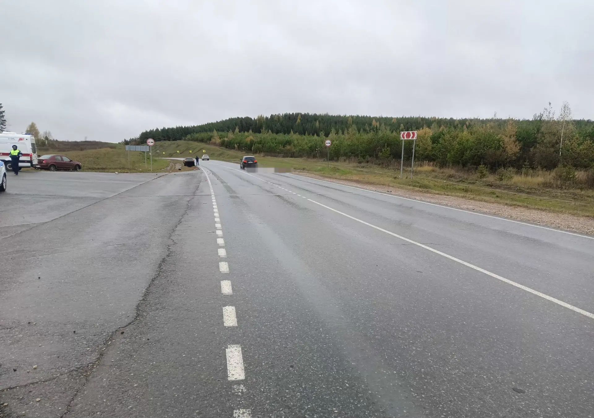 В Кукморском районе произошло столкновение двух автомобилей