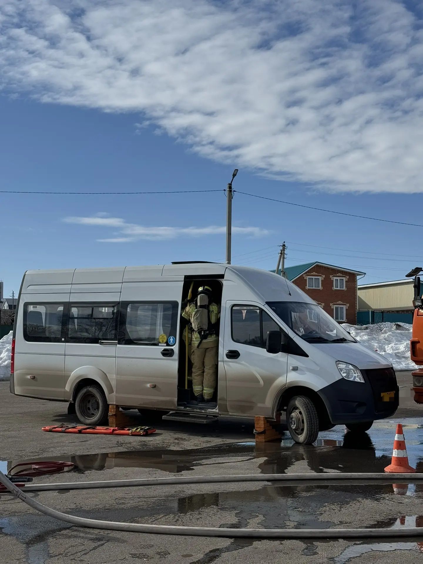 В Кукморском районе прошли учения по ликвидации последствий ДТП с участием автобуса и грузового автомобиля