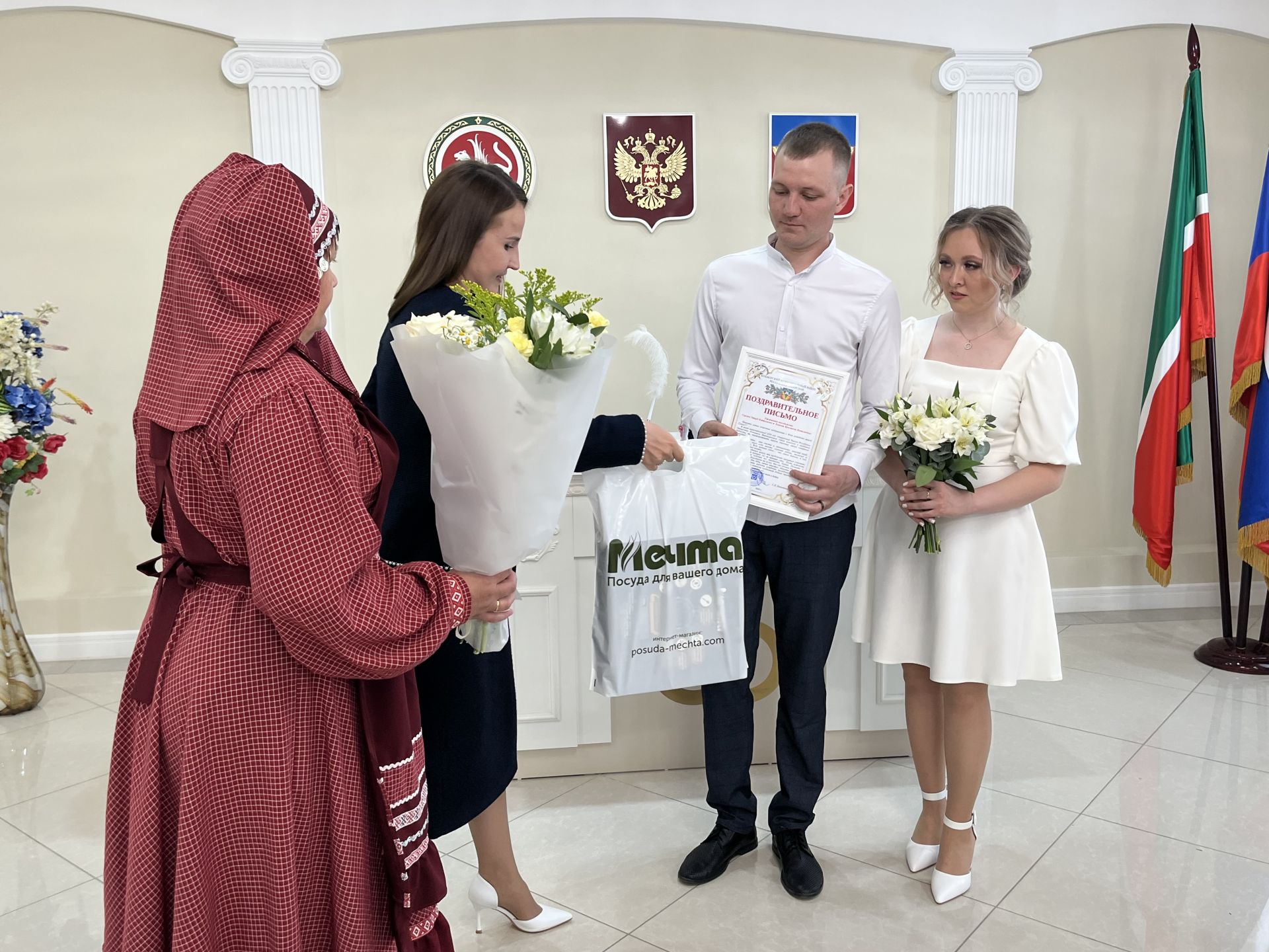 Гаилә, мәхәббәт һәм тугрылык көнендә Кукмарада яшь гаилә барлыкка килде
