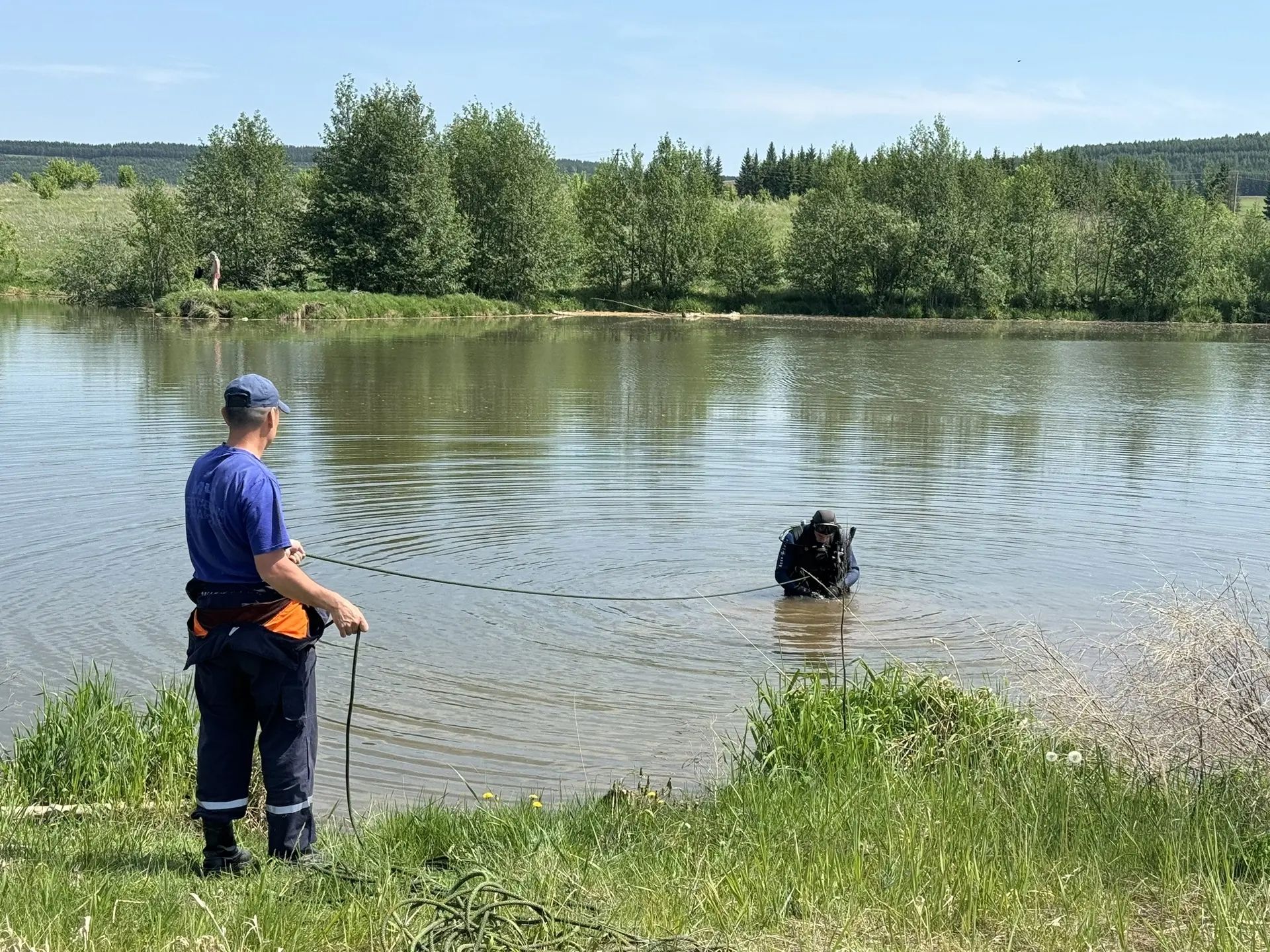 Безопасность на воде: спасатели обследовали пляж в Кукморском районе