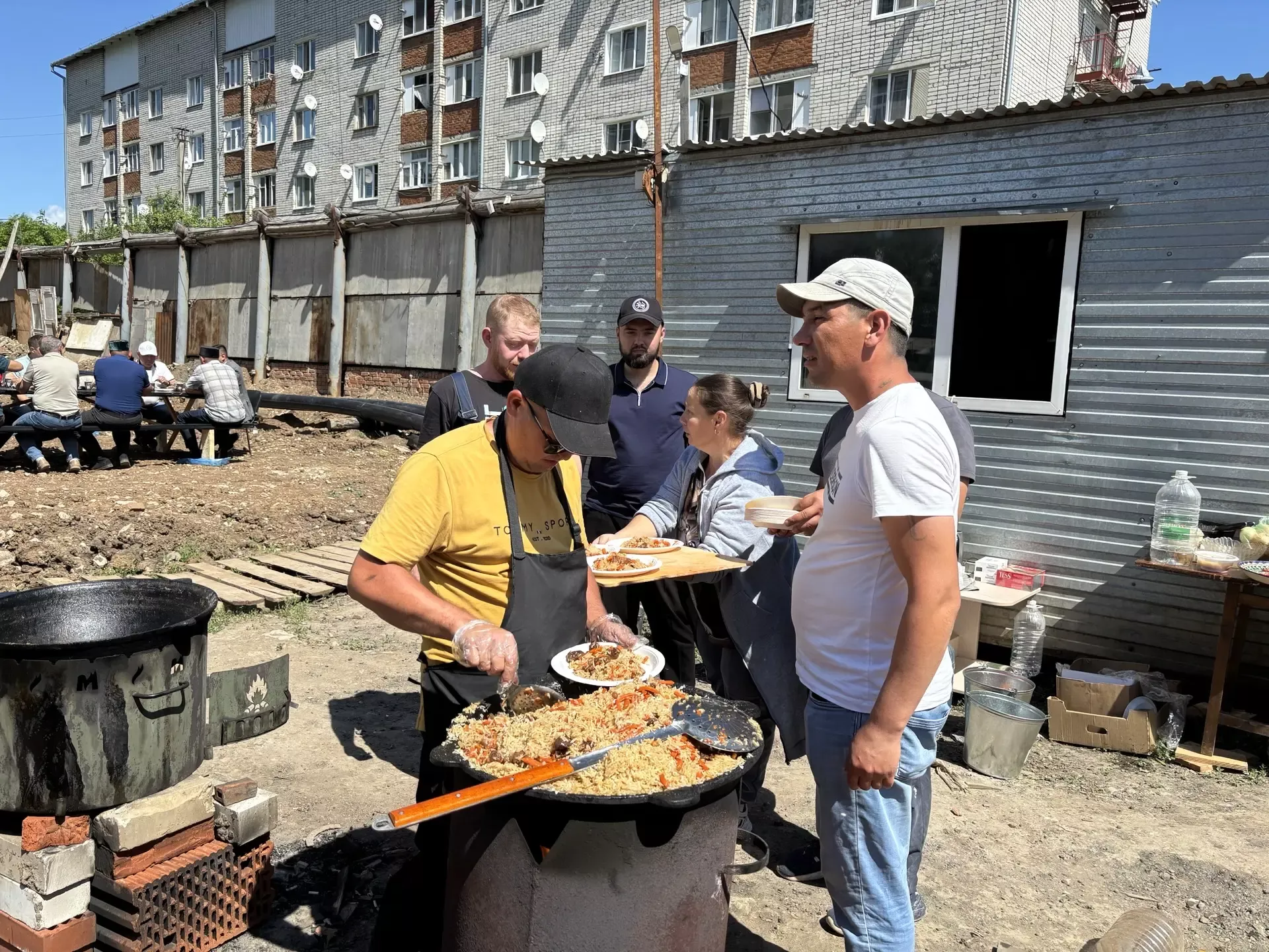 Кукмарада яңа күпфатирлы йорт төзелеше территориясендә корбан чалынды