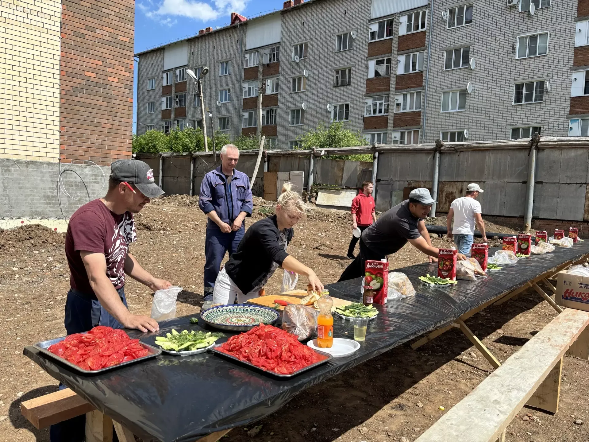 Кукмарада яңа күпфатирлы йорт төзелеше территориясендә корбан чалынды