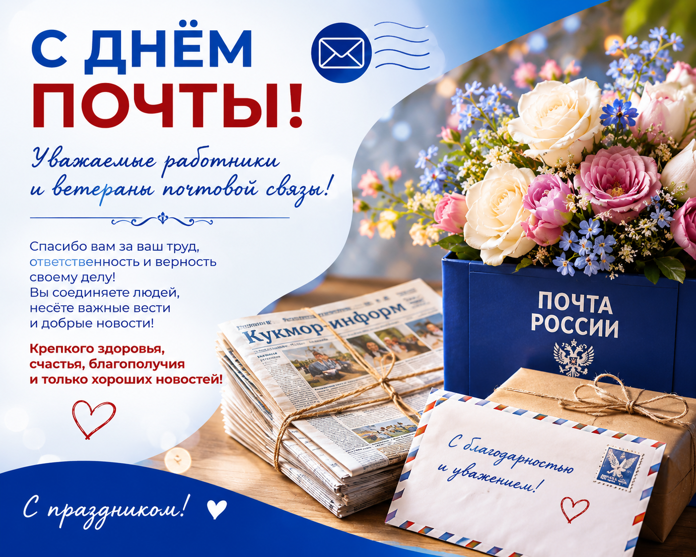 «Кукмор-информ» коллективы почта хезмәткәрләрен һөнәри бәйрәмнәре белән котлады