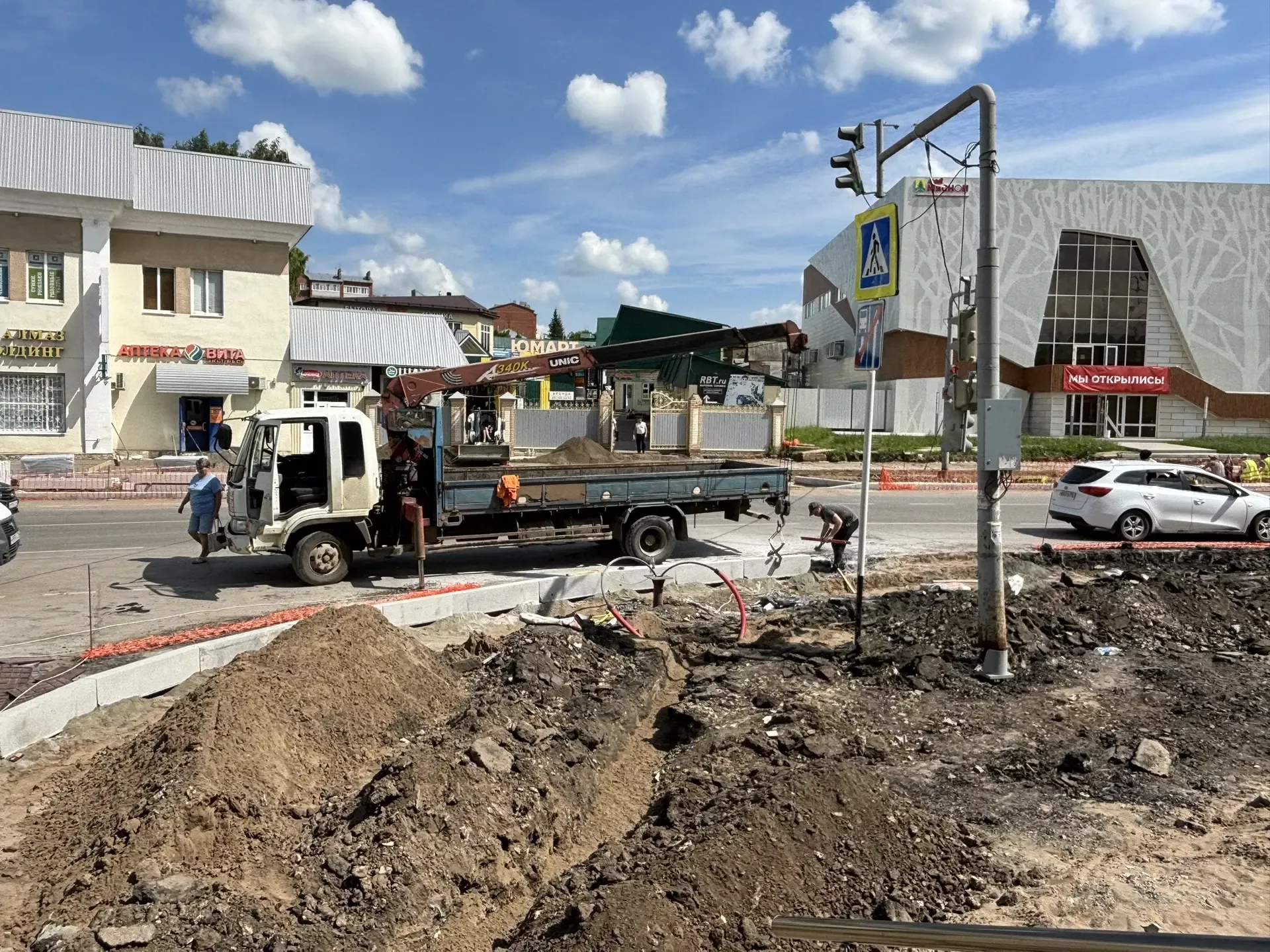 В центре Кукмора идут масштабные работы по благоустройству