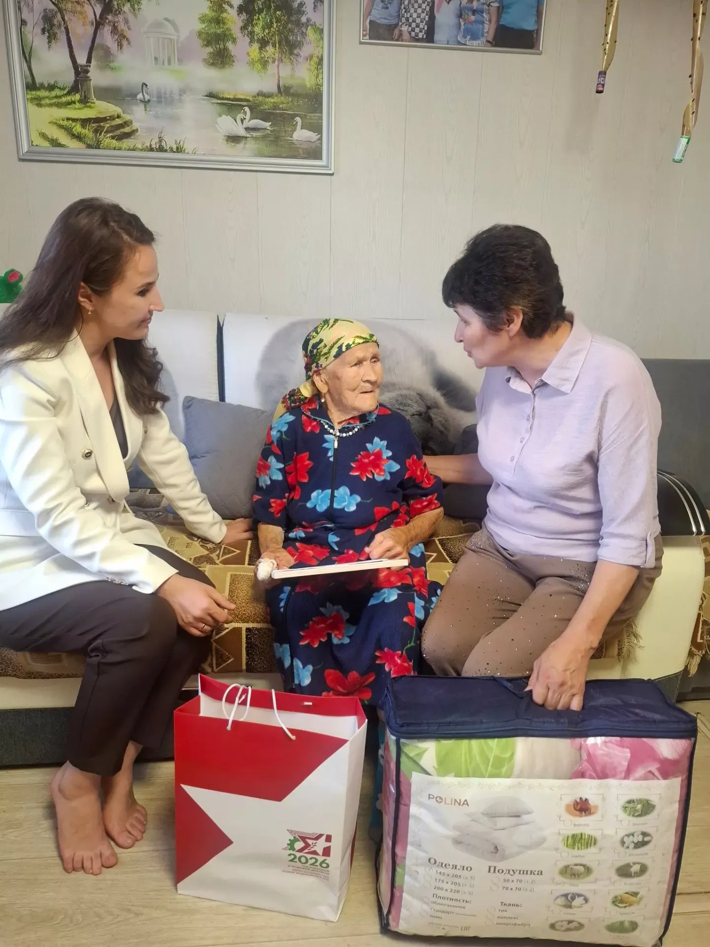 В Кукморском районе труженица тыла Антония Баллеева отметила 94-летие