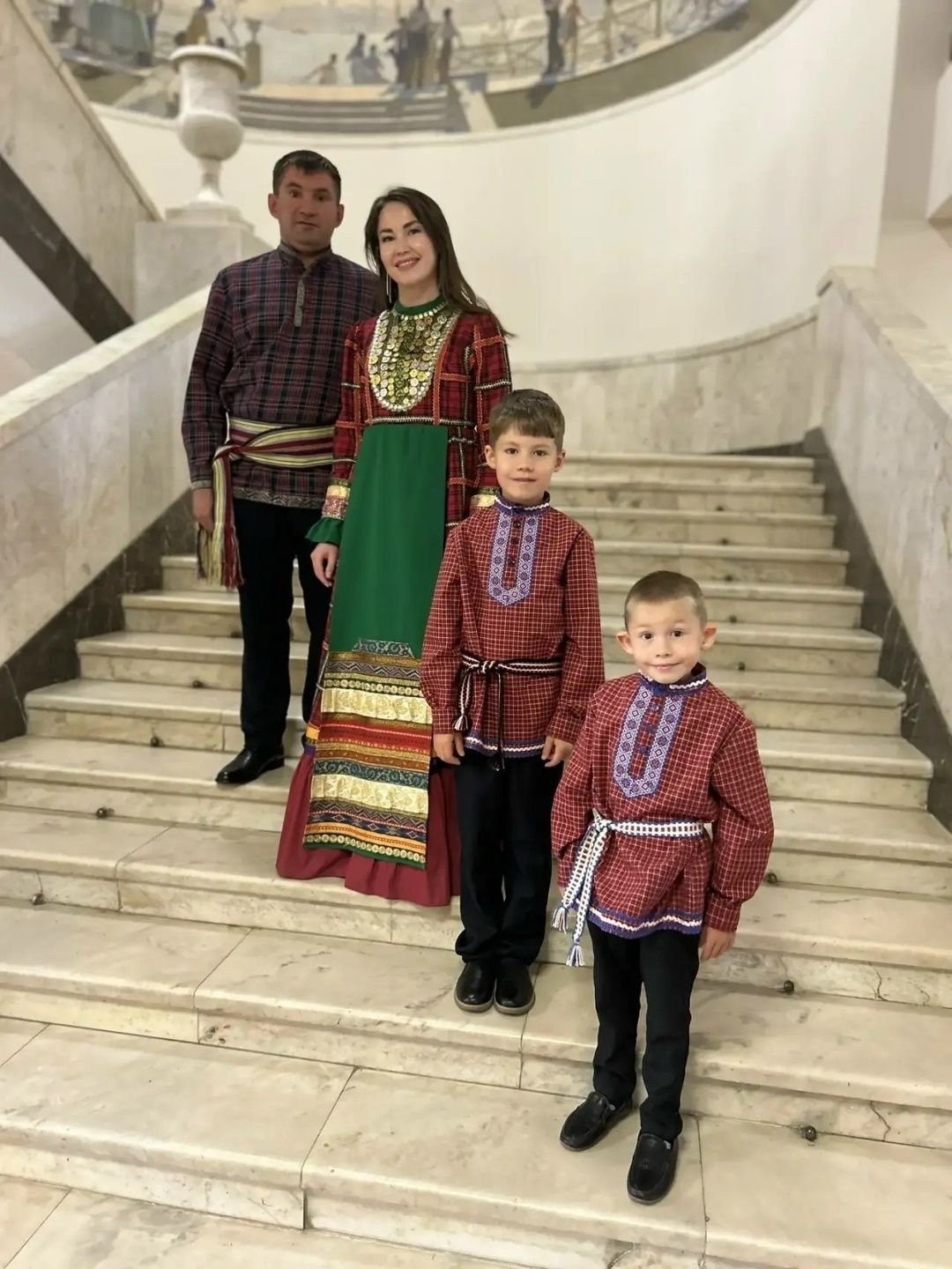 Семья Абрамовых представила Кукморский район на фестивале «Нечкэбил»