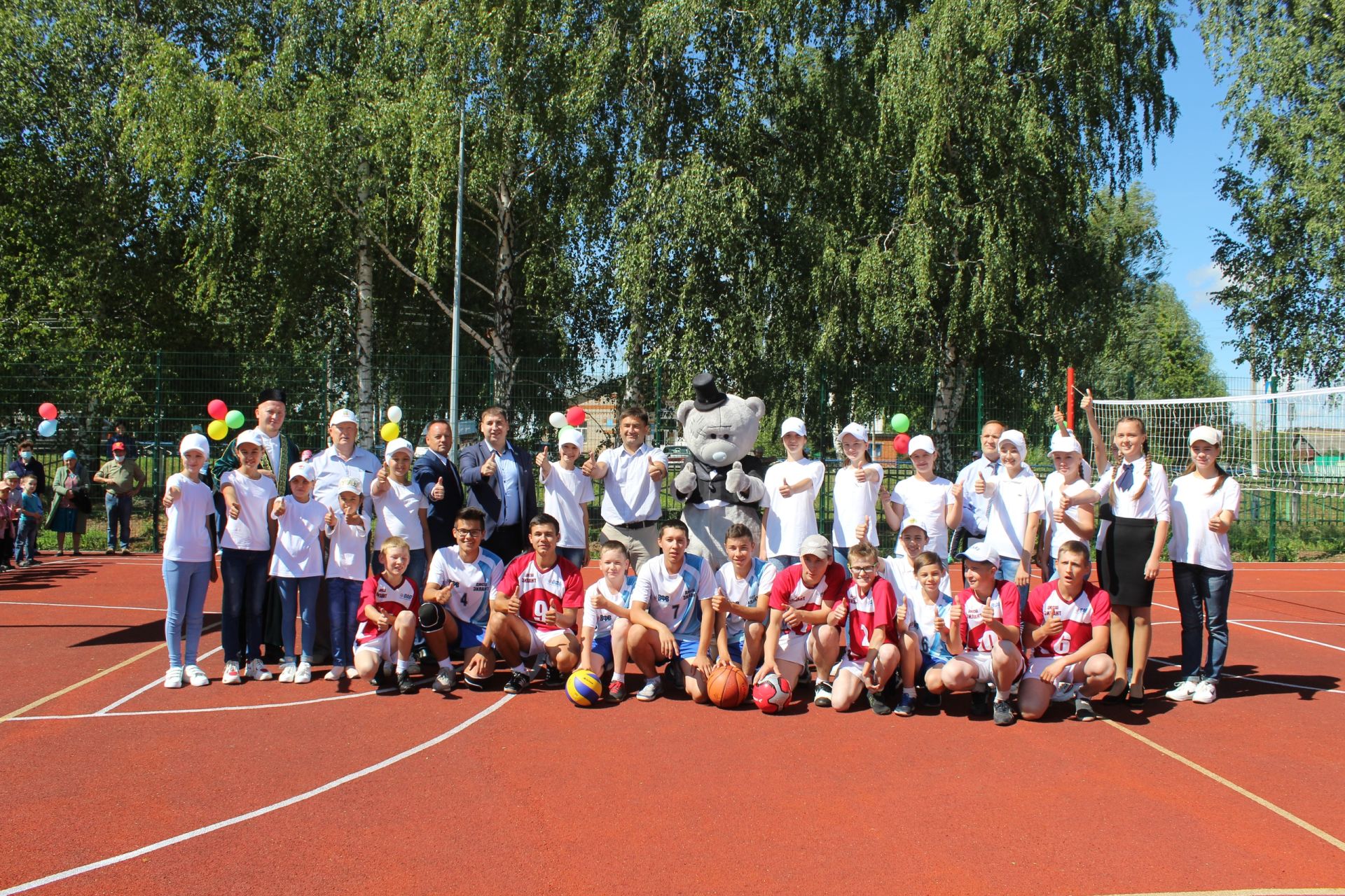 Открытие спортплощадки в деревне Березняк