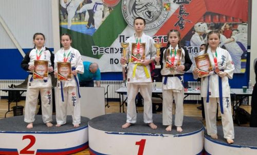 Спортсмены из Кукмора заняли призовые места в республиканских соревнованиях по киокусинкай каратэ