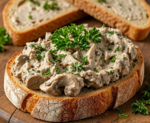 Домашний паштет из грибов и курицы
