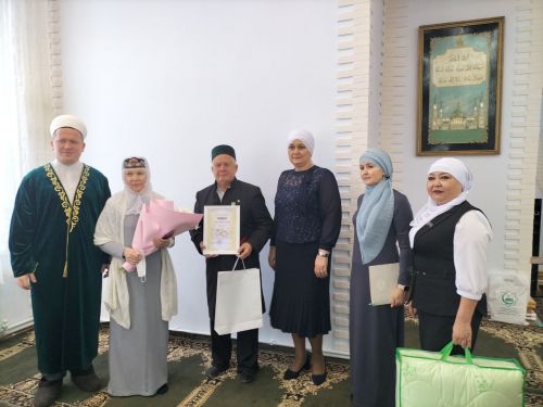 Өркеш авылыннан Фәния һәм Рәшит Җәләлиевлар 50 ел бергә гомер итүләрен билгеләп үттеләр