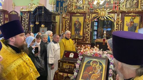 В Кукмор привезли башмачок святителя Спиридона и копию чудотворной иконы Божией Матери Скоропослушницы