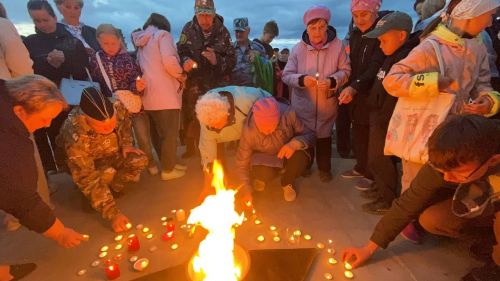 Кукморяне зажгли свечи в память о Великой Отечественной войне
