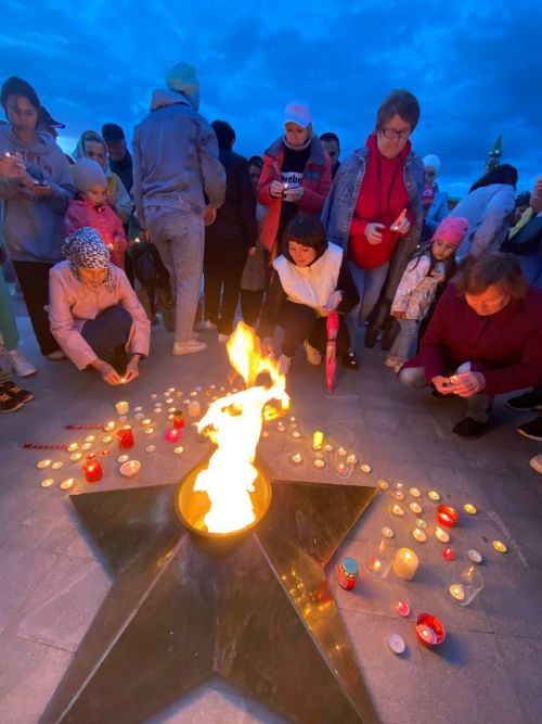 Кукморяне зажгли свечи в память о Великой Отечественной войне
