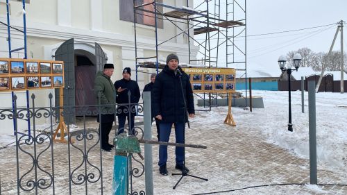 Мәчкәрә авылында реставрация эшләре алып барылучы күпьеллык тарихы булган беренче Җәмигъ мәчетенә ярымай куелды