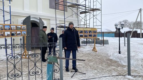 Мәчкәрә авылында реставрация эшләре алып барылучы күпьеллык тарихы булган беренче Җәмигъ мәчетенә ярымай куелды