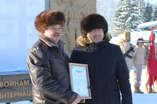 Кукмара Җиңү паркында сугышчы-интернационалистларга мемориал ачылды