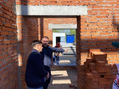 Сергей Димитриев осмотрел ход строительных работ на объектах в Кукморском районе — фоторепортаж