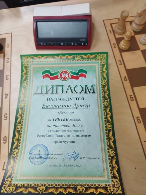 Триумф кукморских шахматистов: Золото и бронза на республиканском Чемпионате