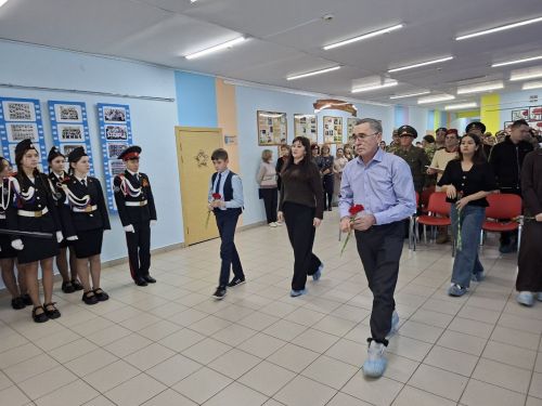 В Кукморе открыты мемориальная доска и Геройская парта в память о Герое