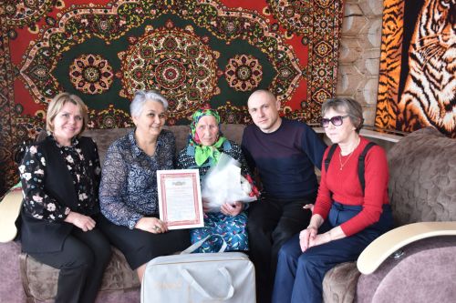 Княгор авылында яшәүче Исмаева Евдокия Макаровна 90 яшьлек юбилеен каршылады