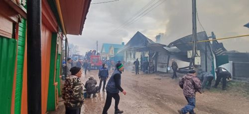 В Кукморском районе огонь уничтожил дом