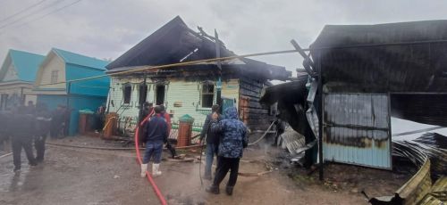 Кукмара районында бер йорт янган, икенчесенә дә зыян килгән