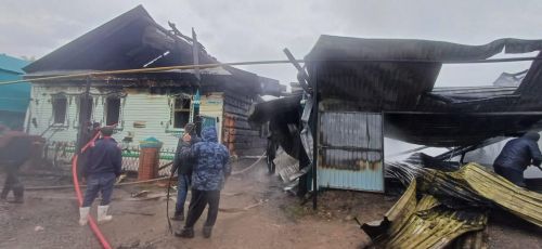 В Кукморском районе огонь уничтожил дом