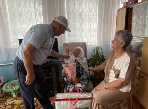 Югары Өскебаш авылыннан Маһибәдәр Мөҗипова 95 яшьлек гомер бәйрәмен билгеләп үтте