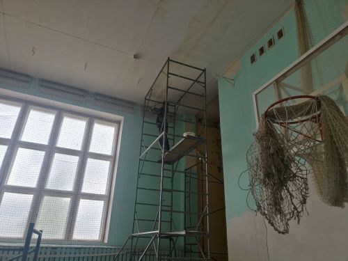 Манзарас урта мәктәбендә азык-төлек блогы, спорт залы яңартыла, түбә алыштырыла