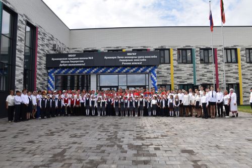 Татарстан Республикасы Рәисе Рөстәм Миңнеханов Кукмара 3нче урта мәктәбенең яңа корпусын ачты