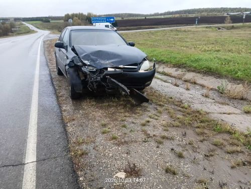 В Кукморском районе произошло столкновение двух автомобилей