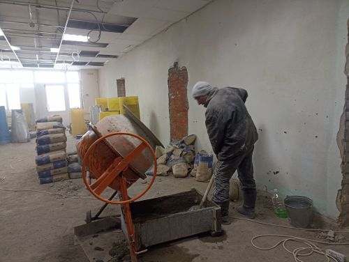 Киләчәккә адым: Кукмара 4нче урта мәктәбендә төзекләндерү эшләре бара