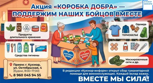 «Кукмор-информ» махсус хәрби операциядә катнашучыларга гуманитар ярдәм җыя