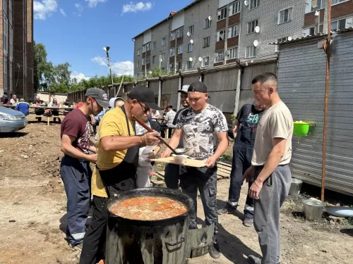 Кукмарада яңа күпфатирлы йорт төзелеше территориясендә корбан чалынды
